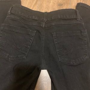 Black Wrangler bootcut jeans
